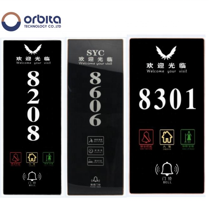 Orbita Высококачественная рама/безрамный дверной звонок с номером комнаты не беспокоить для отеля