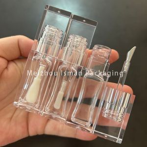 ISMAN - Botella Cuadrada de 8ml/10ml para <span class=keywords><strong>Corrector</strong></span>, con Aplicador de Brocha Grande, Envase Vacío para Brillo Labial, Etiqueta Privada, Logotipo Personalizado, Venta al Por Mayor - Product Image 6