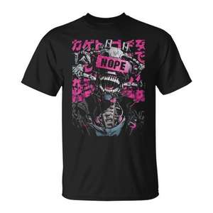 Camiseta de Moda Urbana Japonesa, Estilo Robot Cyberpunk Y2k Techwear, Manga Anime - Product Image 1