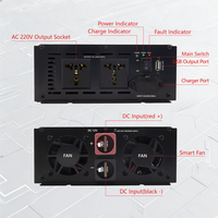 Pretiosus Inverter IP65 1000W Gelombang Sinus Murni Pengisi Daya Pompa Air Inverter 12/24V DC/AC 110/120V Inverter Charger