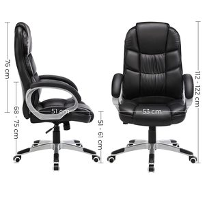 Silla de <span class=keywords><strong>oficina</strong></span> de cuero superventas de Sudáfrica, silla resistente con Base de aleación de aluminio para silla ergonómica grande y alta, Chaise Bureau - Product Image 4