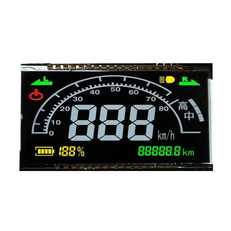 Precio de fábrica personalizado VA pantalla TN HTN medidor LCD motocicleta pantalla velocímetro pantalla LCD para motocicleta