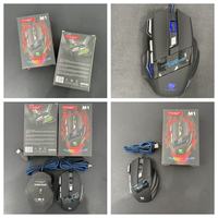 Ratón para Juegos con Cable USB T-WOLF M1, Luz RGB, 7 Botones, Ergonómico, Tamaño Grande, Ratón para Videojuegos