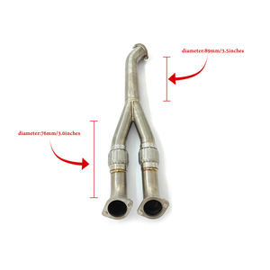ท่อไอเสียไทเทเนียม csz สำหรับ Nissan <span class=keywords><strong>GTR</strong></span> <span class=keywords><strong>R35</strong></span> 3.8T ท่อกลาง V6ท่อกลาง <span class=keywords><strong>GTR</strong></span> - Product Image 1