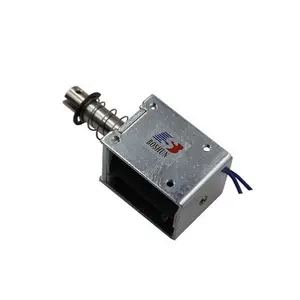 Beste Verkoop Dc 12V 24V Elektromagneet Schakelaar Frame Pull Push Solenoïde