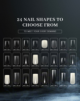 Puntas de Gel X de Alta Calidad para Extensión, 600 Unidades, con Logotipo Personalizado, Pedido al por Mayor, Profesional, Cobertura Total, Gel Suave, Suministros de Manicura DIY