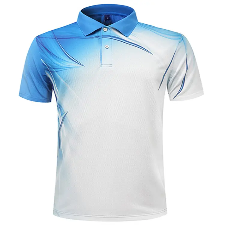 Polo Shirt Fabrikant Hoge Kwaliteit Sublimatie Golf Shirt Digitale Full Print Sublimatie Polo T-shirt
