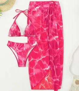 Maillot de bain 3 pièces personnalisé pour femmes, ensemble de bikini pour la plage, string xxx pour filles sexy, modèle pour adolescentes, maillot de bain micro bikini