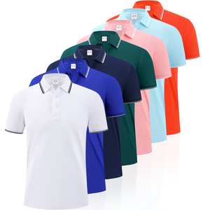 เสื้อโปโลพนักงานเสิร์ฟ ดีไซน์เรียบง่าย สีดำ ผ้าโพลีเอสเตอร์ เสื้อร้านอาหารลำลอง แขนสั้น สำหรับฤดูร้อน เสื้อโปโลชาย - Product Image 6