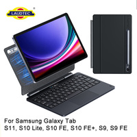 Clavier Magique Laudtec S9 pour Samsung Galaxy Tab S9 S11 S10 Fe avec emplacement pour stylet, pavé tactile multi-touch, disposition multi-langues, ODM OEM