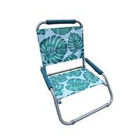 Chaise de plage moderne pliable en acier, durable, légère et confortable, impression UV, couleurs et logos personnalisés, pour parc et villa