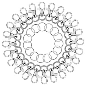 Bán Buôn Tôm Hùm <span class=keywords><strong>Claw</strong></span> <span class=keywords><strong>Clasp</strong></span> Với Vòng Chìa Khóa Xoay Dây Buộc Clip Snap Hook DIY Móc Khóa Phụ Kiện Kim Loại Móc Chìa Khóa Số Lượng Lớn Khóa - Product Image 4