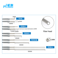 Capteur à fibre optique à faisceau traversant série T310, sonde en acier inoxydable avec filetage M3, câble en fibre plastique de 1 m, distance de détection 0-1000 mm
