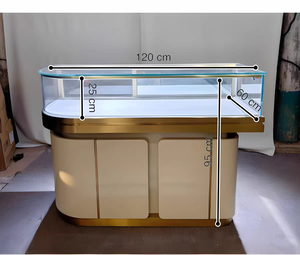 Vetrina Espositiva per Gioielli in Vetro Resistente Personalizzabile con Illuminazione LED, Design Ecologico di Alta Qualità per Negozi di Lusso - Product Image 2