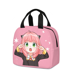 Precio de fábrica, fiambrera de dibujos animados de Anime mixto, bolsa de escuela portátil Luffy <span class=keywords><strong>DBZ</strong></span> Tanjirou KT Cat para niños y estudiantes - Product Image 4