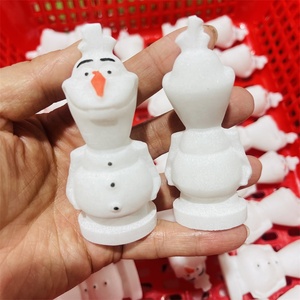 סיטונאי קריסטל טבעי קוורץ לבן מגולף שיש לבן גילוף שלג תינוק מתנה לחג המולד מתנה - Product Image 2