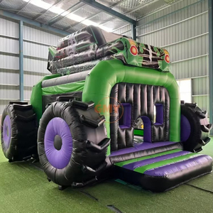 Structure gonflable Monster <span class=keywords><strong>Gravedigger</strong></span> Truck en PVC pour usage commercial extérieur avec souffleur d'air - Product Image 4
