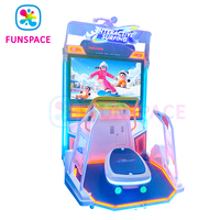Jeu de simulation de surf à jetons Funspace Machine de jeu de surf d'arcade numérique immersive