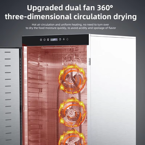 20-Fach Edelstahl-Lebensmitteltrockner für Chili und Obst, Kommerzielle Dehydrierungsmaschine - Product Image 4