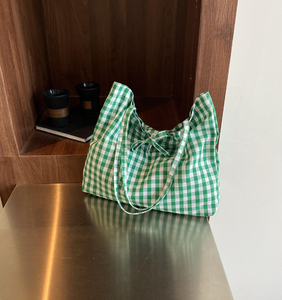 Large capacity contrasting canvas handbag, travel <b>bag</b>, simple and fashionable shoulder <b>bag</b>, niche handbag, shopping <b>bag</b> - Product Image 3