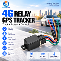 Traceur GPS Mini 4G LTE KS199C avec suivi en temps réel, relais de coupure moteur à distance et alarme de géolocalisation pour voiture et camion
