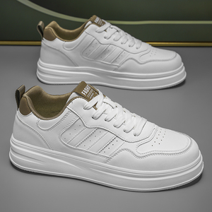 2025新款男士休闲运动鞋白色跑鞋柔软透气适合男士春季舒适 - Product Image 3