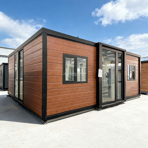 Maison conteneur préfabriquée pliable et extensible sur mesure 40Ft 20Ft 30Ft, avec cuisine intégrée, pour la construction résidentielle et l'<span class=keywords><strong>immobilier</strong></span>, prix préfabriqué - Product Image 1