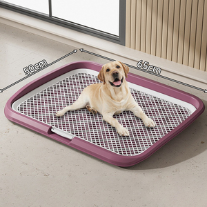 Extra-Large Dog Toilet with Column - High-Rim Splash-Proof Pee Pad Tray for All Dogs Wholesale - Product Image 2