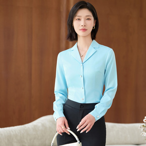 Chemise blanche femme 2025 nouveau printemps et automne haute qualité mode tempérament déesse ventilateur chemise professionnelle haut à manches longues - Product Image 2