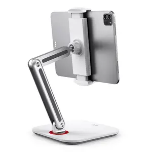 Desktop desk 360 degree rotation table pc stand Upgraded Longer Arms Adjustable Tablet Stand Holder for iPad