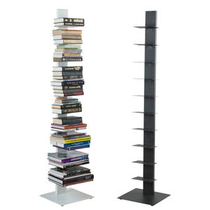 Estantería Vertical de 10 Niveles, de Hierro y Metal, con Respaldo Invisible, Librería Vertical para el Hogar, Oficina o Esquina - Product Image 2