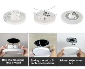 7.5 inch Thông tư Vòng trần ánh sáng LED 3cct + nightlight Vòng trần ánh sáng LED lịch thi đấu - Product Image 6