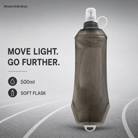 Gourde souple d'hydratation pour course en trail, à compression cinétique, en polymère TPU haute résistance, zéro fuite, avec logo personnalisé OEM