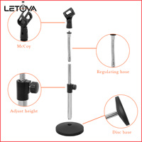 Support de microphone en fer Letova MJ-228 - Support de table flexible réglable et durable