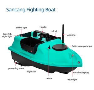 Barca da Pesca Radiocomandata Intelligente 500M per Esche con Tre Scomparti, Posizionamento GPS a 16 Punti e Funzione di Ritorno con un Tasto - Product Image 4