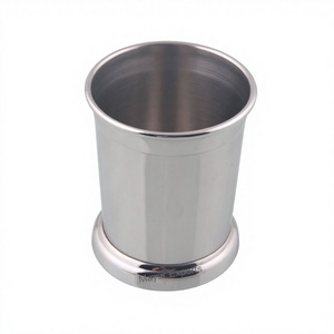 Copa de Julep de acero inoxidable ecológica clásica Premium, acabado de espejo, vidrio de Metal para certificado para cócteles, uso de barra de Juleps de menta - Product Image 1