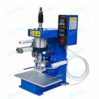 Semi-automática numericamente controlada Desktop Hot Foil Stamping Machine para Embossing Logos em couro, papel e plásticos