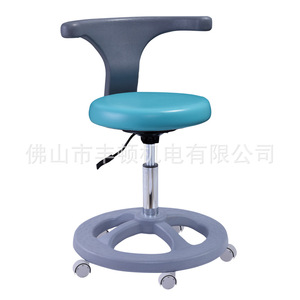 Tabouret dentaire Foshan bleu, réglable en hauteur, pivotant, pour usage domestique et commercial, chaise d'assistant médical pour adulte - Product Image 1