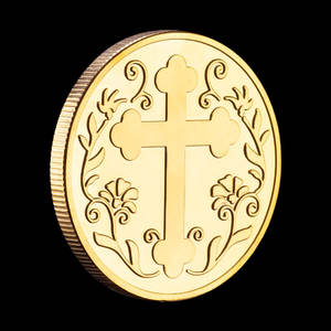 I collezionisti commemorativi placcati in oro regalo religioso Souvenir moneta commemorativa cristiano - Product Image 3