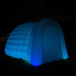 Fourniture d'usine petit igloo de neige gonflable à lumière LED fête d'enfants dôme d'événement publicité chapiteau gonflable personnalisé igloo - Product Image 2