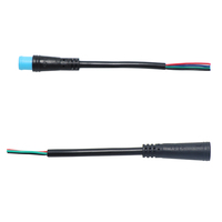 Connecteur de câble circulaire femelle mâle étanche IP65 en cuivre M8/M12, options 2 broches, 17 broches, 3 broches, 4 broches, 5 broches, 8 broches, 12 broches, pour vélo électrique