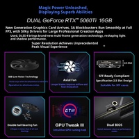 Factory Direct ROGs G7 Ordinateur de bureau de jeu PC avec R7-9700X 32 Go DDR5 2 To SSD RX9060XT 16 Go
