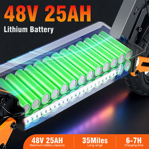 สกู๊ตเตอร์ไฟฟ้า Conquer Any Terrain X5 ความเร็ว 45 กม./ชม. กำลัง 1000 วัตต์ ยาง 11 นิ้ว แบตเตอรี่ 48V25A ระยะทาง 50 กม. พับได้ โครงสร้างสแตนเลส ควบคุมผ่านแอพพลิเคชั่น ระบบขับเคลื่อนคู่ - Product Image 3