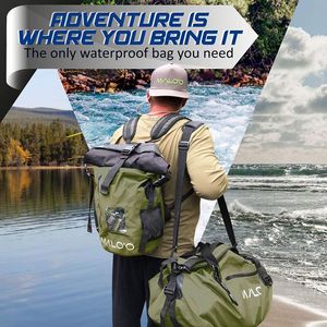 Bolsa Impermeable de 40L para Motocicleta, Bolsa de Viaje Impermeable, Bolsa Seca Resistente para Ciclismo, Kayak y Rafting - Product Image 2