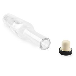 Botella de Vidrio Transparente Cilíndrica Delgada al por Mayor de 200 ml, <span class=keywords><strong>375</strong></span> ml, 500 ml con Corcho para Vino Helado y Agua con Gas - Product Image 4