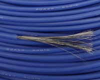 Cable de Silicona Veroncable 10AWG con Cobre Estañado, 100m de Longitud, Voltaje Nominal 240V/600V, Colores Rojo y Negro para Paquetes de Baterías Electrónicas