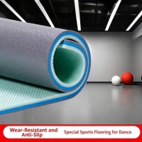HANLI Stoßdämpfender Edelstein-Textur PVC Wasserdichter Rutschfester Sport-Vinylboden 4,5mm Dick für Multisportplätze