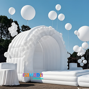 <span class=keywords><strong>2025</strong></span> <span class=keywords><strong>Inflatable</strong></span> Trắng nhà bị trả lại, PVC <span class=keywords><strong>Inflatable</strong></span> tình yêu hình dạng trắng lâu đài với Máy thổi khí, cho đám cưới và bên trang trí - Product Image 4