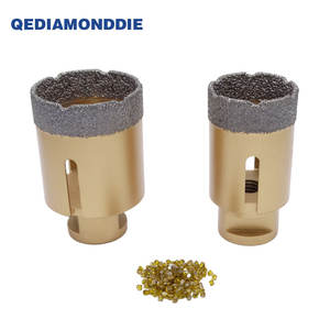 Usine personnalisée brasée sous vide foret à noyau de diamant filetage tige brasée scie cloche de diamant pour le forage - Product Image 2