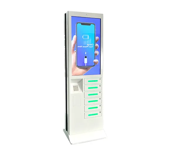 Winnsen Floor stand kiosks media player digital signage and displays mobile phone charging locker with quick system